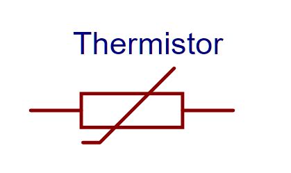 thermistor symbol|how to use a thermistor.